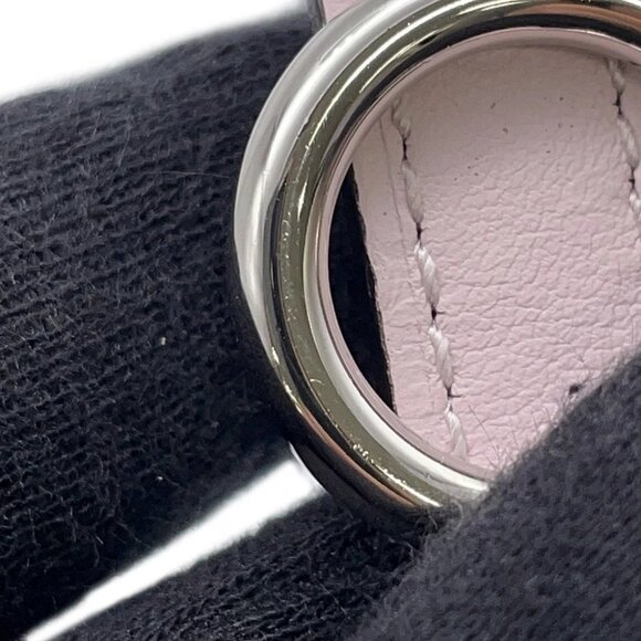 HERMES Carrousel Belt Size 75 Swift Leather/Epsom Mauve pale/Vert Maki - Picture 2 of 13